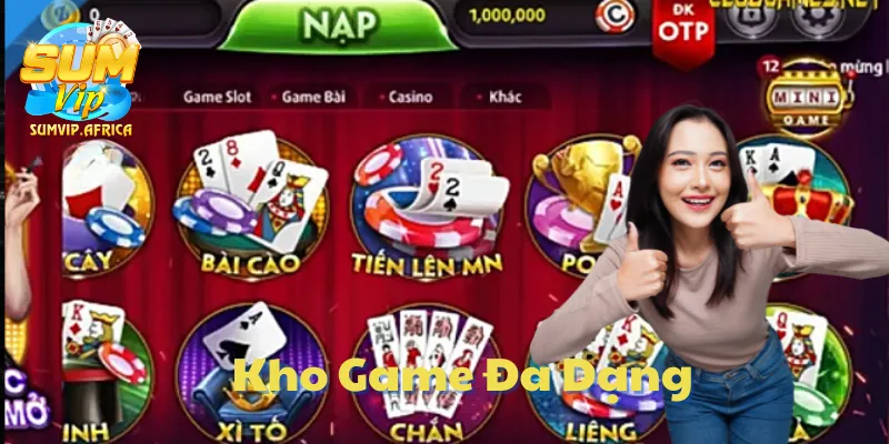Hệ thống trò chơi phong phú, liên tục bổ sung tựa game mới